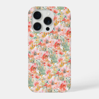PixDezines H2 Summer Flowers Bright Hues iPhone 15 Proケース