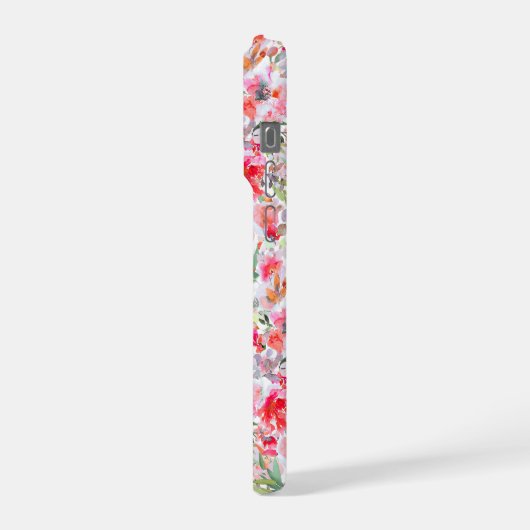 PixDezines H2 Summer Flowers Bright Hues iPhoneケース (左側面)