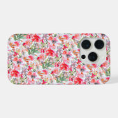 PixDezines H2 Summer Flowers Bright Hues iPhoneケース (裏面横)