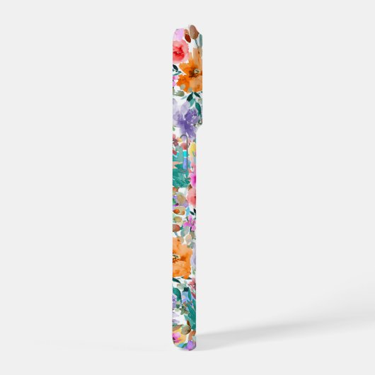 PixDezines H2 Summer Flowers Bright Hues iPhoneケース (右側面)