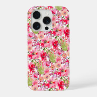 PixDezines H2 Summer Flowers Bright Hues iPhone 15 Proケース