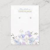 PixDezines H2 Sweetpeas Dusty Blue 名刺 (正面)