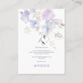 PixDezines H2 Sweetpeas Dusty Blue 名刺 (裏面)