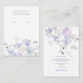 PixDezines H2 Sweetpeas Dusty Blue 名刺 (正面/裏面)