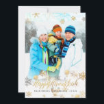 PixDezines Hannukkah/snowflakes 大理石 シーズンカード<br><div class="desc">Pixdezinesホリデーカード、アイスブルー大理石の背景、金ゴールドと銀の雪フェイク片、おもしろいスクリプトフォントの"ハッピーホリデー"モダン。DIY背景色、トリム、フォント、フォントの色。Copyright © 2008-2018 PixDezines™.すべての権利が留保されている。</div>