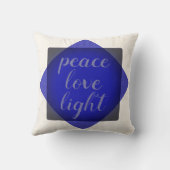 PixDezines Happy Hanukkah|テンプル（ユダヤ教）メノラー クッション (裏面)