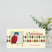 PixDezines Harlequin、クリスマス シーズンカード (スタンド正面)