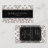 PixDezines Haute Coutour Damask/diy背景 名刺 (正面/裏面)