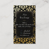 PixDezines Haute Coutour Damask/DIY背景 名刺 (裏面)