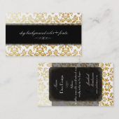 PixDezines Haute Coutour Damask/diy背景 名刺 (正面/裏面)