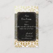 PixDezines Haute Coutour Damask/diy背景 名刺 (裏面)