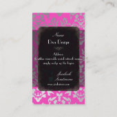 PixDezines Haute Coutour Damask/diy背景 名刺 (裏面)