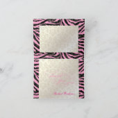 PixDezines Haute Coutour Damask+Zebra Thank You サンキューカード (内部)