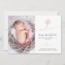 PixDezines Henycam Birth Announcement、Garl 案内状