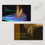 PixDezines Hi Tech/光ファイバ/銅線トーン 名刺 (正面/裏面)