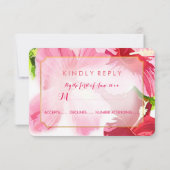 PixDezines hibiscus/フローラ/rsvp 出欠カード (裏面)
