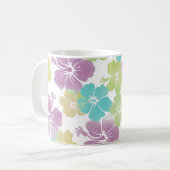 PixDezines hibiscus/diy背景色 コーヒーマグカップ (正面左)