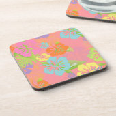 PixDezines hibiscus/diy背景 コースター (左側)