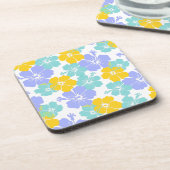 PixDezines hibiscus/diy背景 コースター (左側)