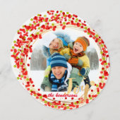 PixDezines hollyリース/ホリデーカード シーズンカード (正面/裏面)