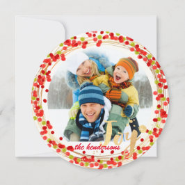 PixDezines hollyリース/ホリデーカード シーズンカード