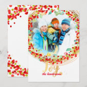 PixDezines hollyリース/ホリデーカード シーズンカード (正面/裏面)