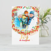 PixDezines hollyリース/ホリデーカード シーズンカード (スタンド正面)