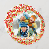 PixDezines hollyリース/ホリデーカード シーズンカード (正面/裏面)