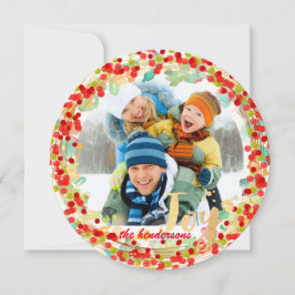 PixDezines hollyリース/ホリデーカード シーズンカード