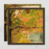 PixDezines In the Woods 2, diy秋イベント 招待状 (正面/裏面)