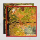 PixDezines In the Woods 2, diy秋イベント 招待状 (正面/裏面)