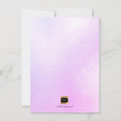 PixDezines Iridescentリハーサルディナーシャンパン 招待状 (裏面)