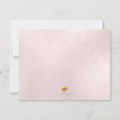 PixDezines Iridescent赤面が……ブリデスメイド 招待状 (裏面)