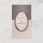 PixDezines Isabella Damask/DIY/pink+titanium 名刺 (裏面)