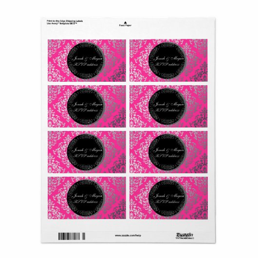 PixDezines Josephine Damask/DIYカラー ラベル (フルシート)