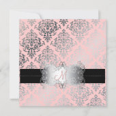 PixDezines Josephine Damask/DIY背景色です！ 招待状 (正面)