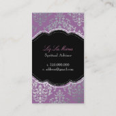 PixDezines Josephine Damask/DIY背景 名刺 (裏面)