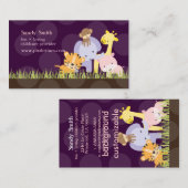 PixDezines Jungle of Daycare、DIYカラー 名刺 (正面/裏面)