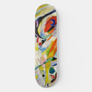 PixDezines Kandinsky 1914/抽象芸術壁パネル スケートボード