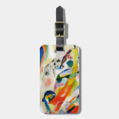 PixDezines Kandinsky 1914/抽象芸術壁パネル ラゲッジタグ (正面縦)