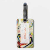 PixDezines Kandinsky 1914/抽象芸術壁パネル ラゲッジタグ (裏面縦)