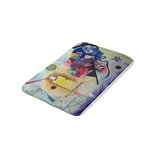 PixDezines Kandinsky 1925/yellow/red/blue バスマット (アングル)