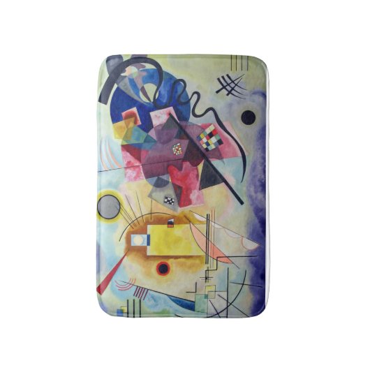 PixDezines Kandinsky 1925/yellow/red/blue バスマット (正面縦)
