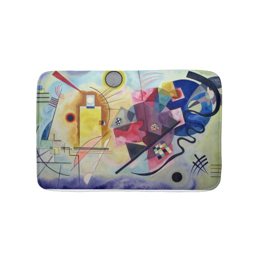 PixDezines Kandinsky 1925/yellow/red/blue バスマット (正面)