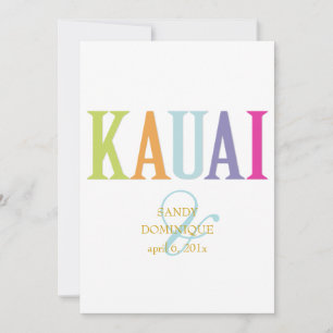 PixDezines Kauai/DIYカラー 招待状
