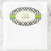 PixDezines kew trellis/DIYカラー 楕円形シール (バッグ)