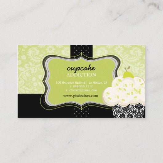 PixDezines Keylime Cupkakes/Patisserie 名刺 (裏面)
