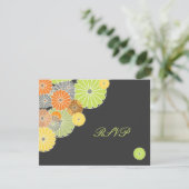 PixDezines Kiku（菊花）RSVPには5x7が必要です 出欠カード (スタンド正面)