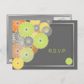 PixDezines Kiku RSVPポストカード/5 x 7招待状 インビテーションポストカード (正面/裏面)