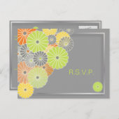 PixDezines Kiku RSVPポストカード/5 x 7招待状 インビテーションポストカード (正面/裏面)